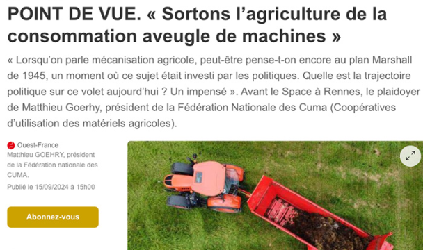 Ouest France tribune